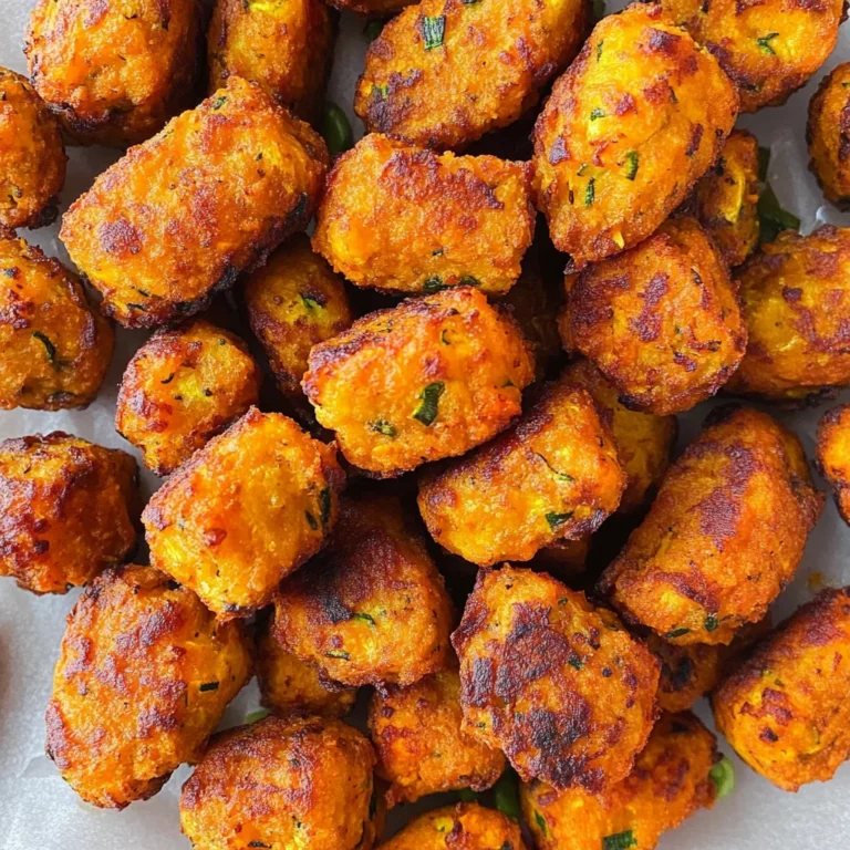 Baked Sweet Potato Zucchini Tots