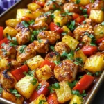 Hawaiian Chicken Sheet Pan Meal (Whole30, Paleo, Low Carb)