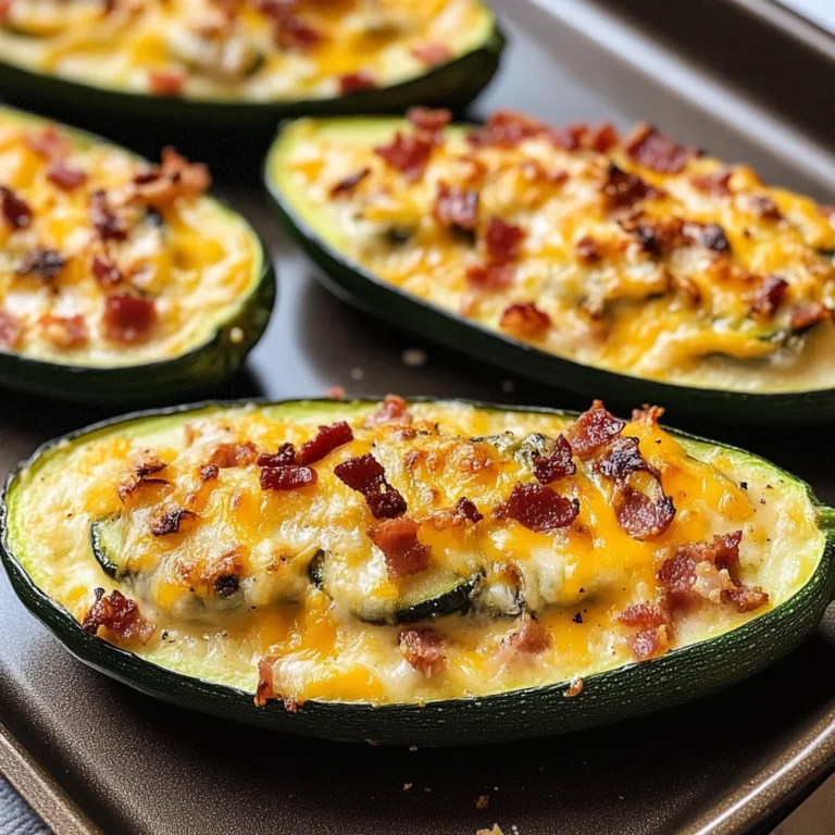 Jalapeno Popper Zucchini Boats