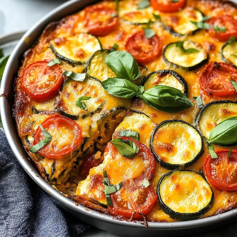 Summer Garden Crustless Zucchini Pie