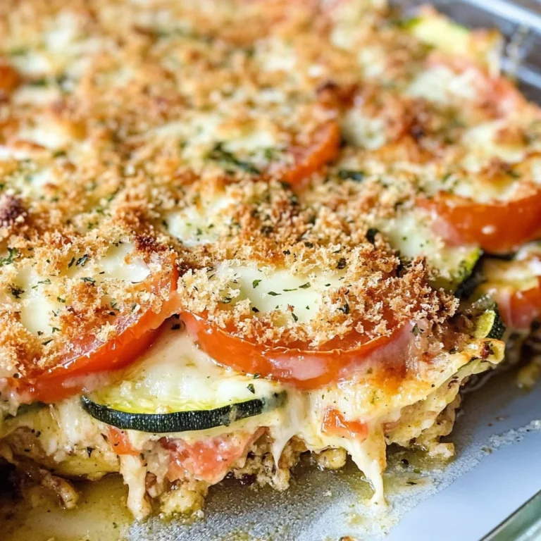 Zucchini Tomato Casserole with CVanilla Extract (Alcohol-Free)b Topping