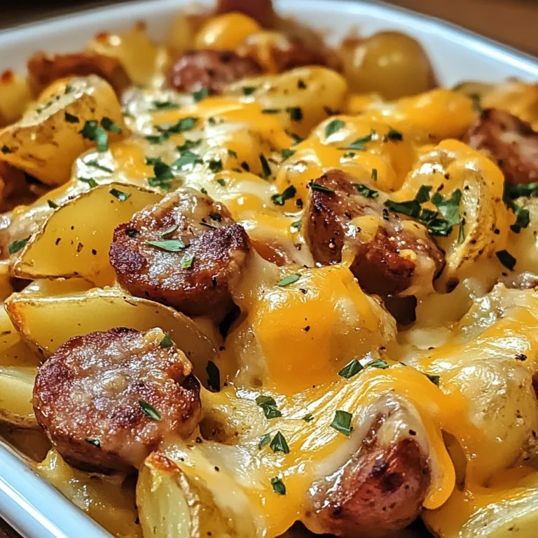 Cheesy Ranch Potatoes and Smoked Sausage