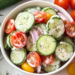 Creamy Cucumber Tomato Salad