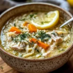 Mediterranean Lemon Chicken Soup