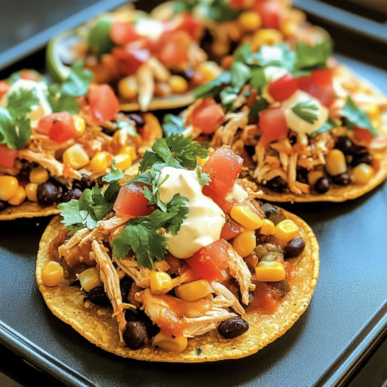 Mexican Rotisserie Chicken Tostadas