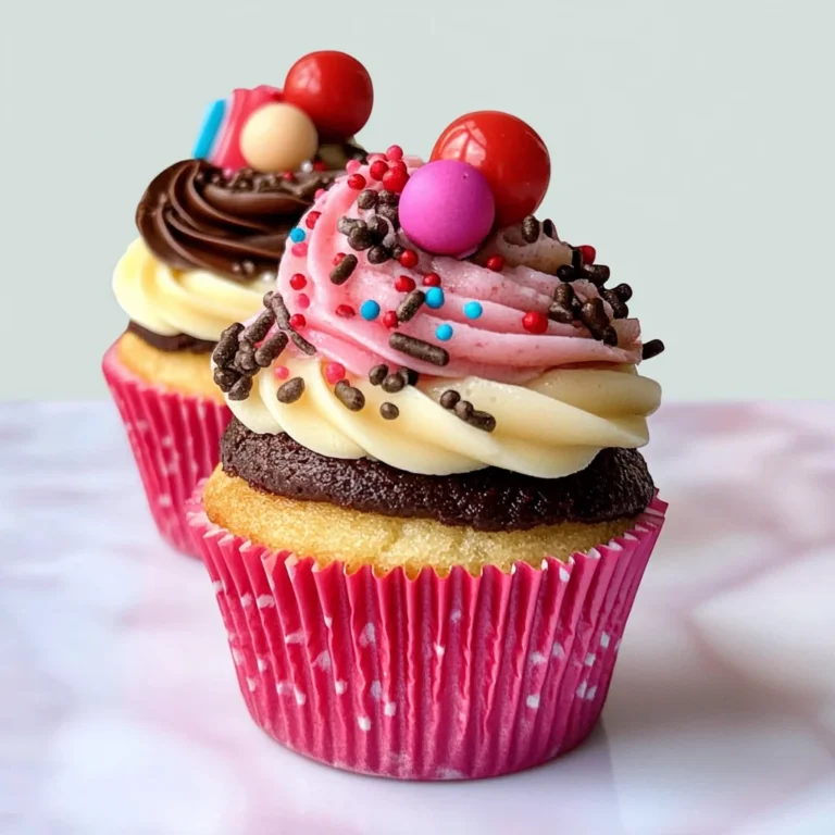 Neapolitan Ice Cream Cupcakes