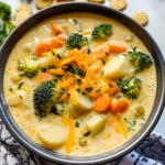 One Pot Creamy Vegetable Soup