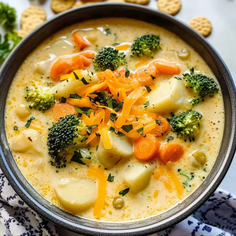 One Pot Creamy Vegetable Soup