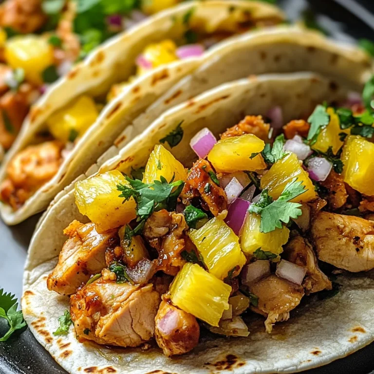 Pineapple Chicken Tacos