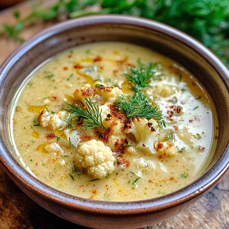 Roasted Cauliflower Soup