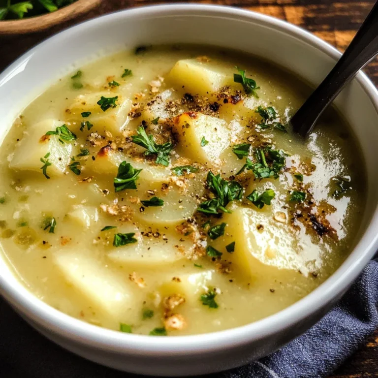Roasted Garlic Potato Soup