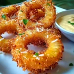 Rum-Soaked Fried Pineapple | Tropical Dessert