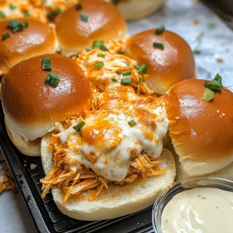 Spicy Buffalo Chicken Sliders