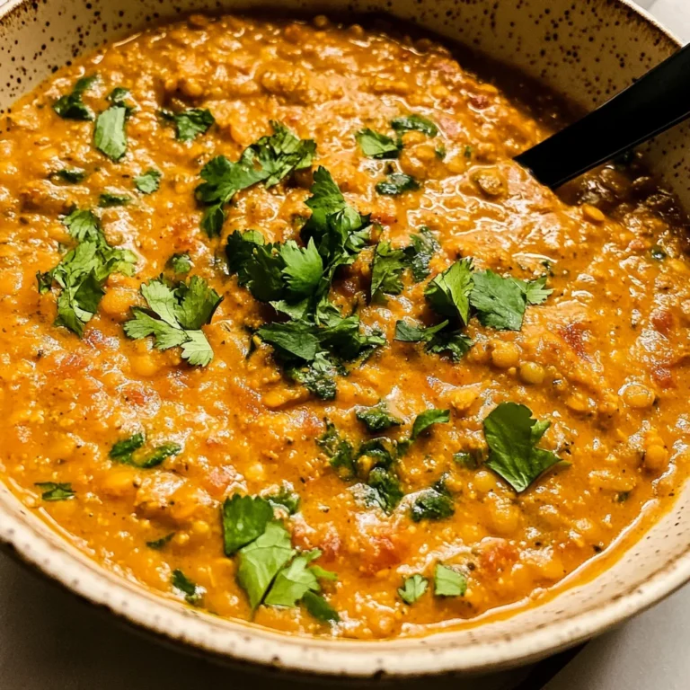 Spicy Red Lentil Curry
