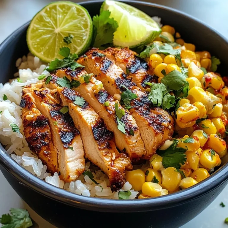 Street Corn Chicken Rice Bowl