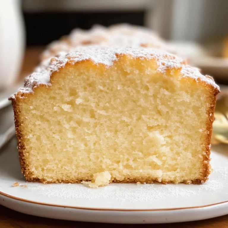Vanilla Pound Cake Recipe