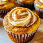 Best Swirled Pumpkin Cream Cheese Muffins