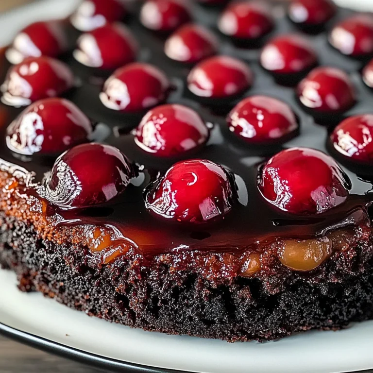 Chocolate Cherry Upside Down Cake