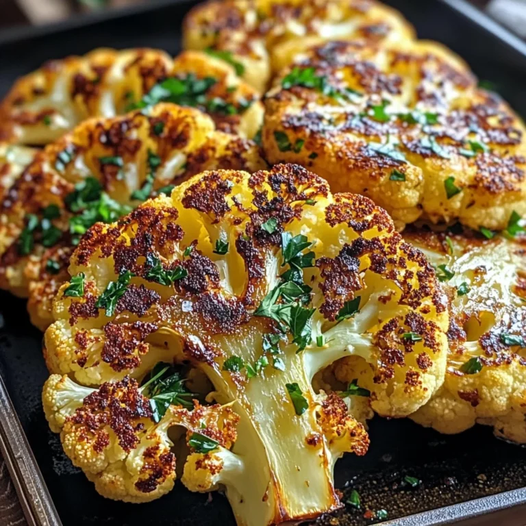 Crispy Baked Cauliflower Steaks