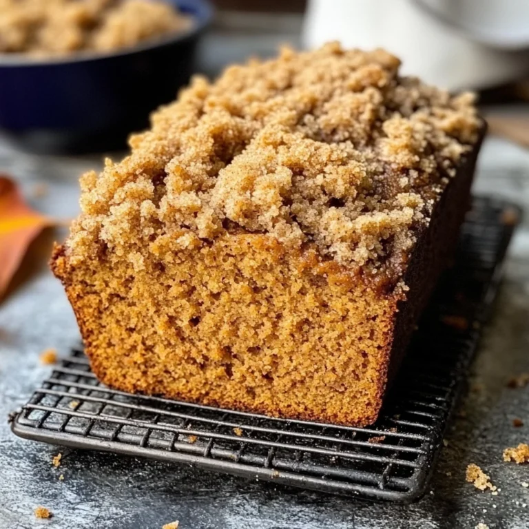 Easy Pumpkin Bread with Crumb Topping