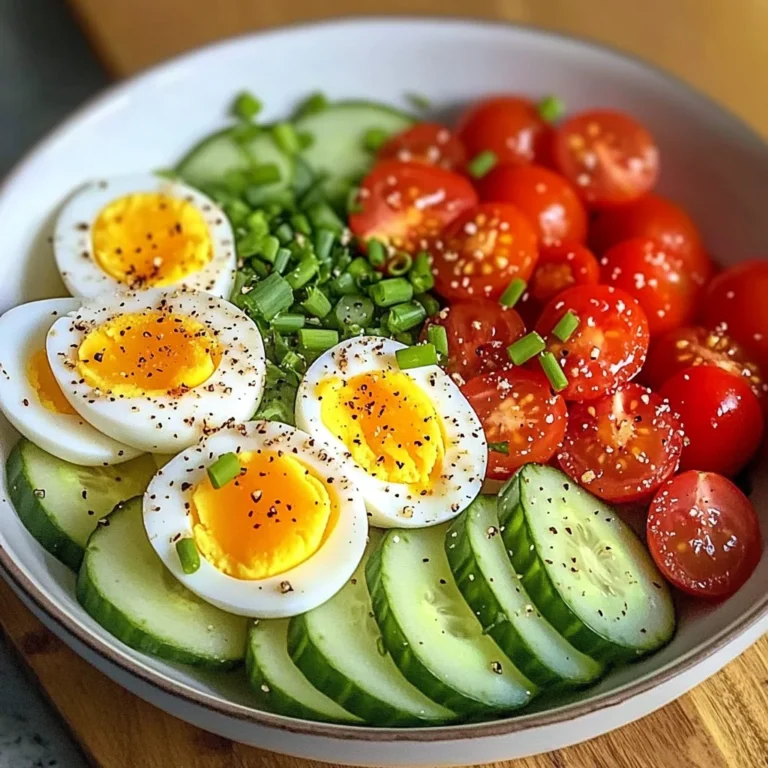 Garden Egg Bowl with Cucumber & Cherry Tomatoes