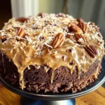 German Chocolate Pound Cake with Coconut-Pecan Frosting