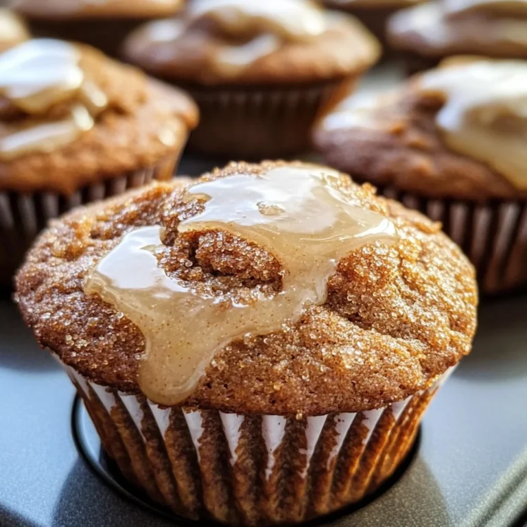Glazed Gingerbread Muffins
