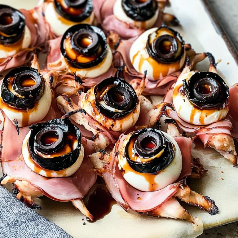 Halloween Antipasto Eyeballs Appetizer