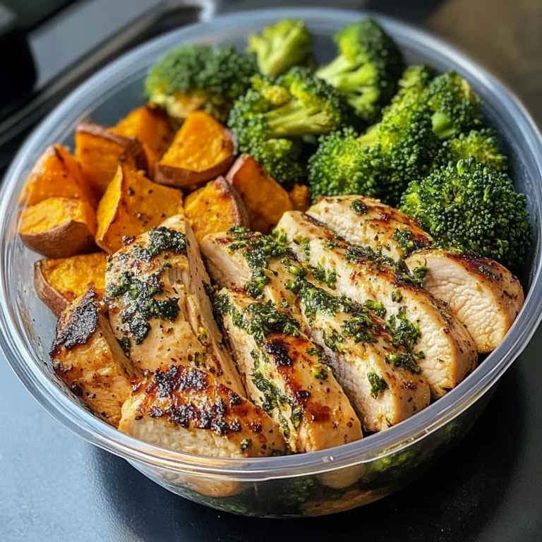 Herbed Chicken Meal Prep Bowls with Sweet Potatoes & Broccoli