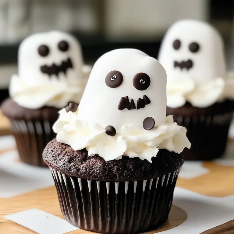 Marshmallow Ghost Cupcakes