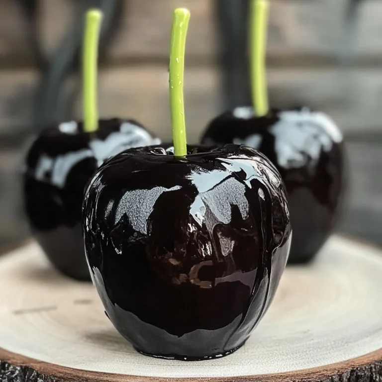Poison Toffee Apples for Halloween