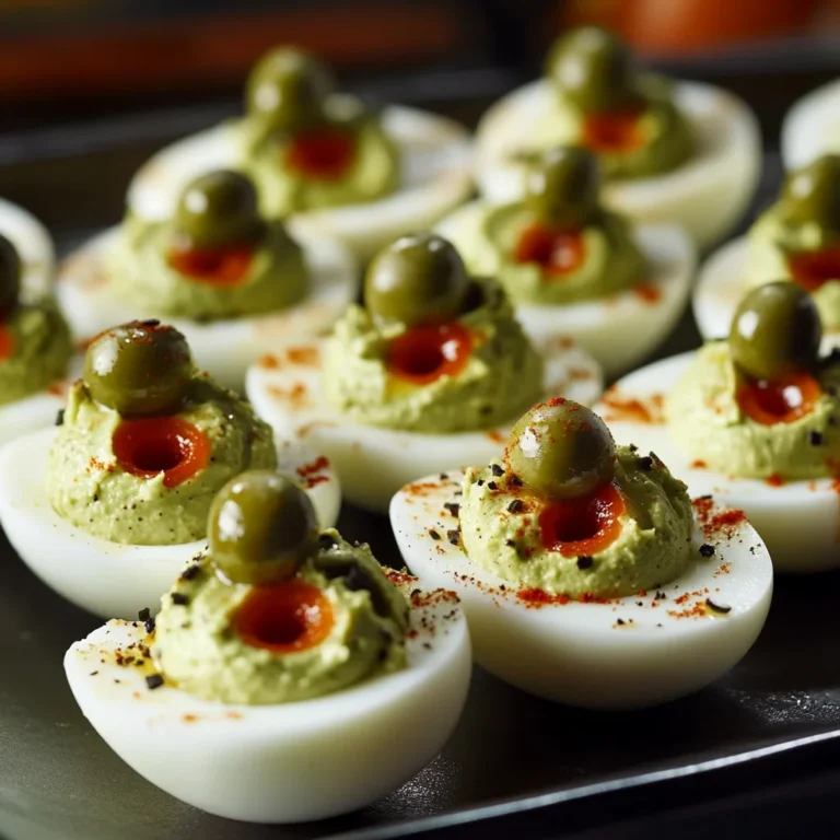 Spooky Deviled Eyeballs