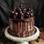 Vegan Chocolate Layer Skull Cake