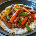 Beef & Pepper Stir-Fry with Rice