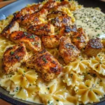 Creamy Cajun Chicken Bowtie Pasta