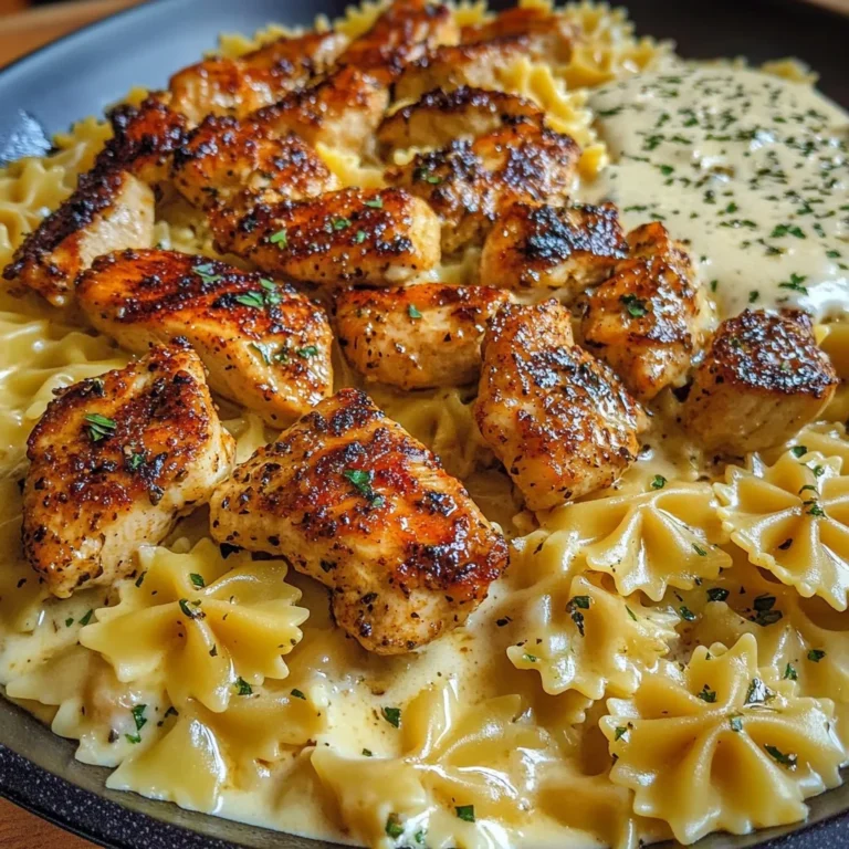 Creamy Cajun Chicken Bowtie Pasta
