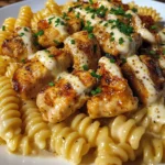 Creamy Parmesan Rotini with Garlic Butter Chicken