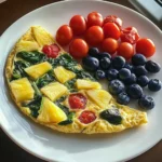 Garden Veggie Omelet with Fresh Fruit