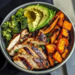 Grilled Chicken Veggie Bowl with Avocado
