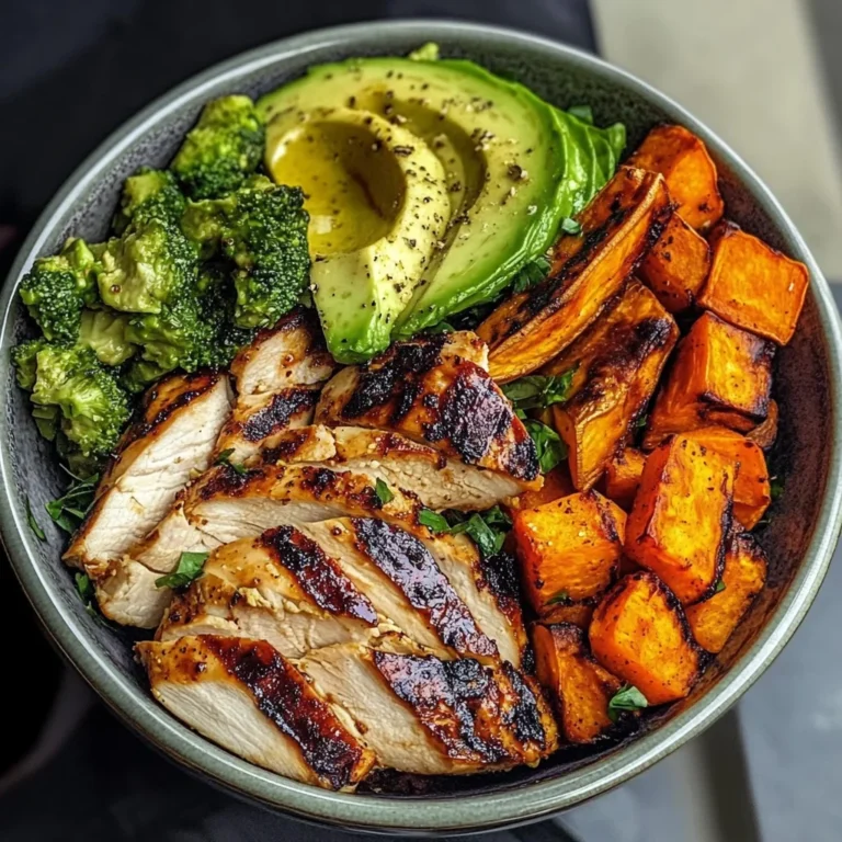 Grilled Chicken Veggie Bowl with Avocado