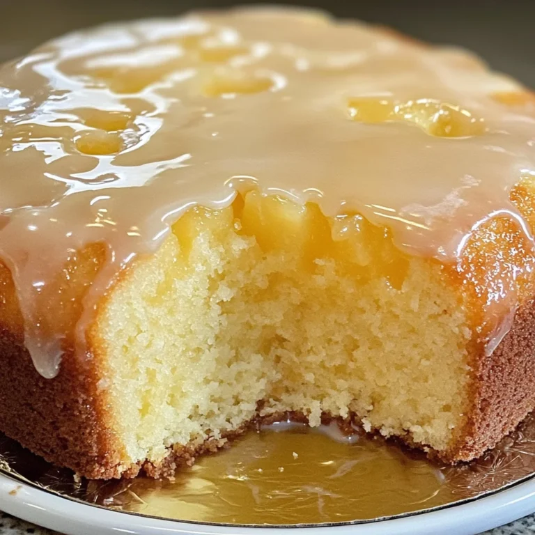 Pineapple Cream Cheese Pound Cake with Pineapple Glaze