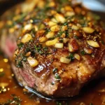 Roasted Lamb Leg with Honey-Dijon Glaze