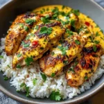 Spicy Cream Dream: Peri-Peri Chicken with Garlic Rice