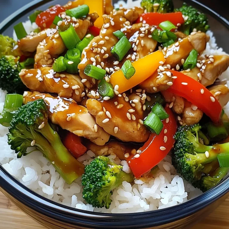 Sticky Teriyaki Chicken Stir-Fry Bowl