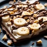 Banana & Nutella Frozen Yogurt Bark