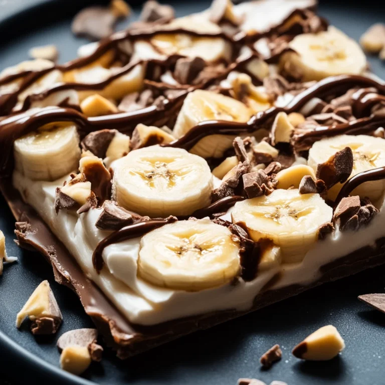Banana & Nutella Frozen Yogurt Bark