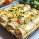 Creamy White Chicken Enchiladas