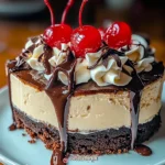 Hot Fudge Sundae Brownie Cheesecake