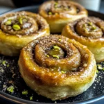 Pistachio Butter Cinnamon Rolls