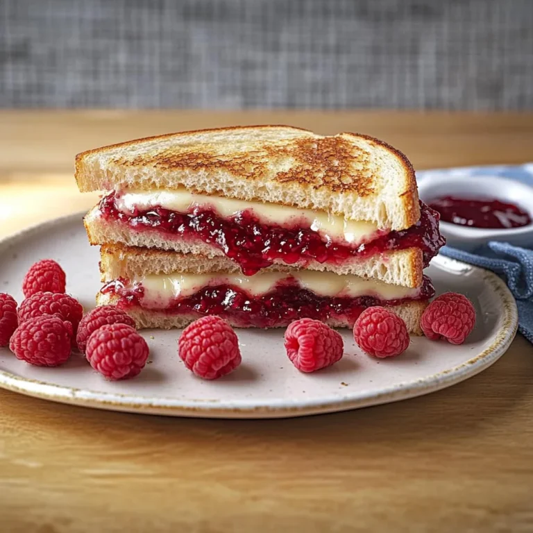 Brie & Raspberry Jam Grilled Cheese Sandwich